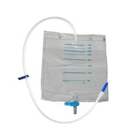 Two-liter urine bag: with 200uds "UNIDIX" cross tap